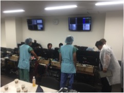 沢山の中継機材